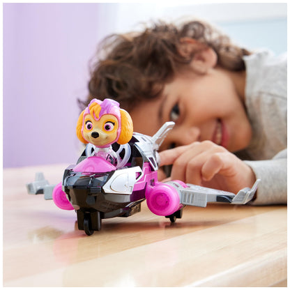 PAW Patrol: The Mighty Movie Aeroplane Toy with Skye Mighty Pups Action Figure, Lights and Sounds, Kids’ Toys for Boys and Girls 3+