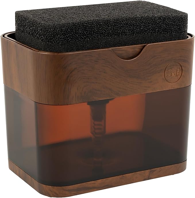 S&T INC. Dish Soap Dispenser and Sponge Holder