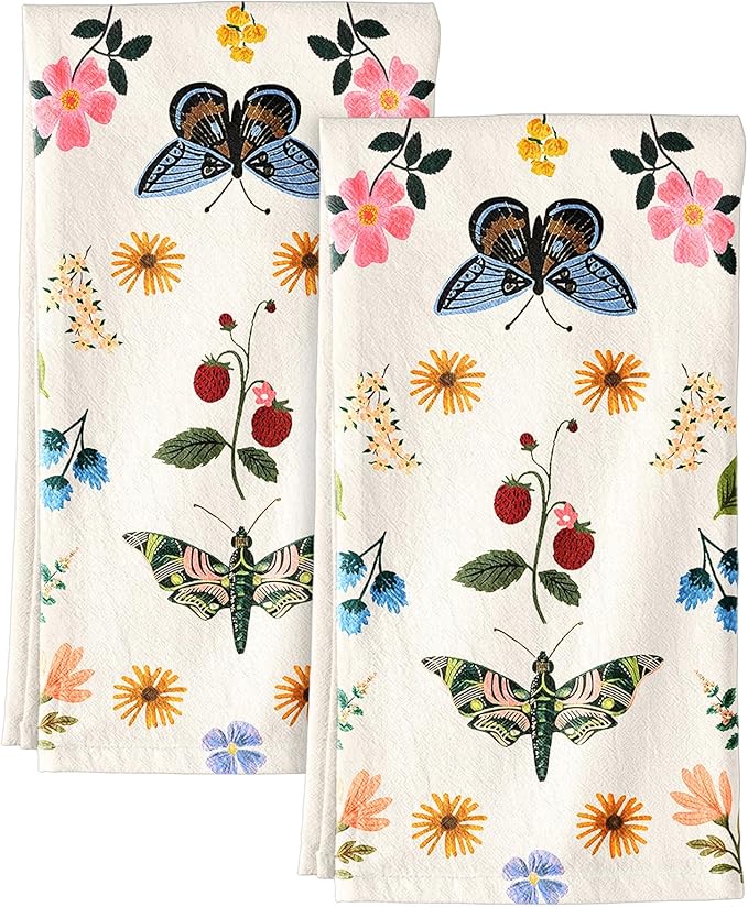 Flour Sack Kitchen Towels Set of 2-18x26 Cotton Dish Towels
