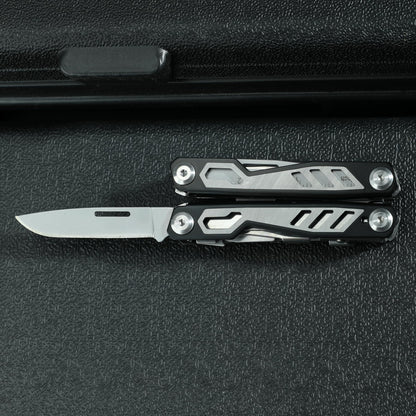 16-in-1 Compact Multitool, Full-Size, Multi Tool for DIY, High-Grip Black Handle - EDC/Hiking/Garden Essential/Outdoors