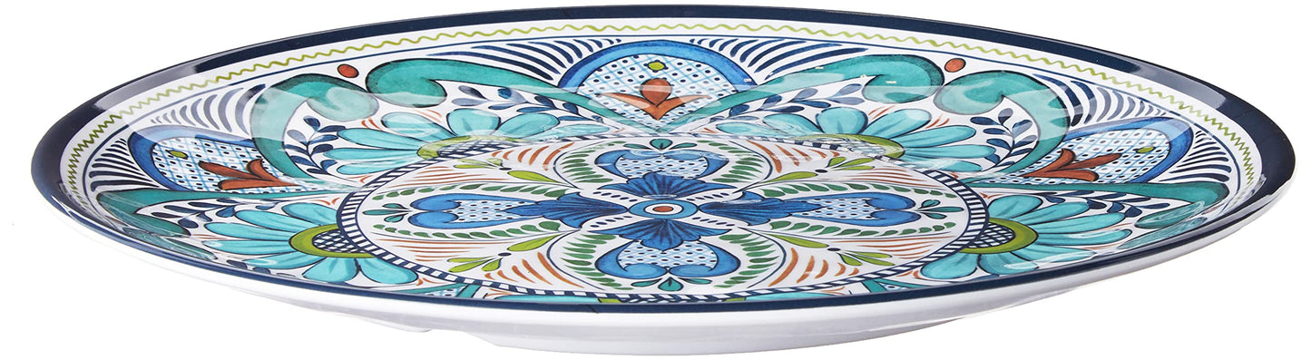 Certified International Talavera 14" Melamine Round Platter, Multicolor