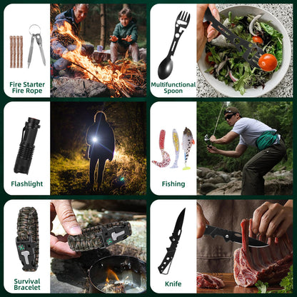 2025 Survival Kit Advent Calendar for Men - 24 Days of Premium Outdoor Tools & Emergency Gear,Ultimate Christmas Countdown Gift for Dad, Husband, Teen Boys for Camping, Hiking, Fishing