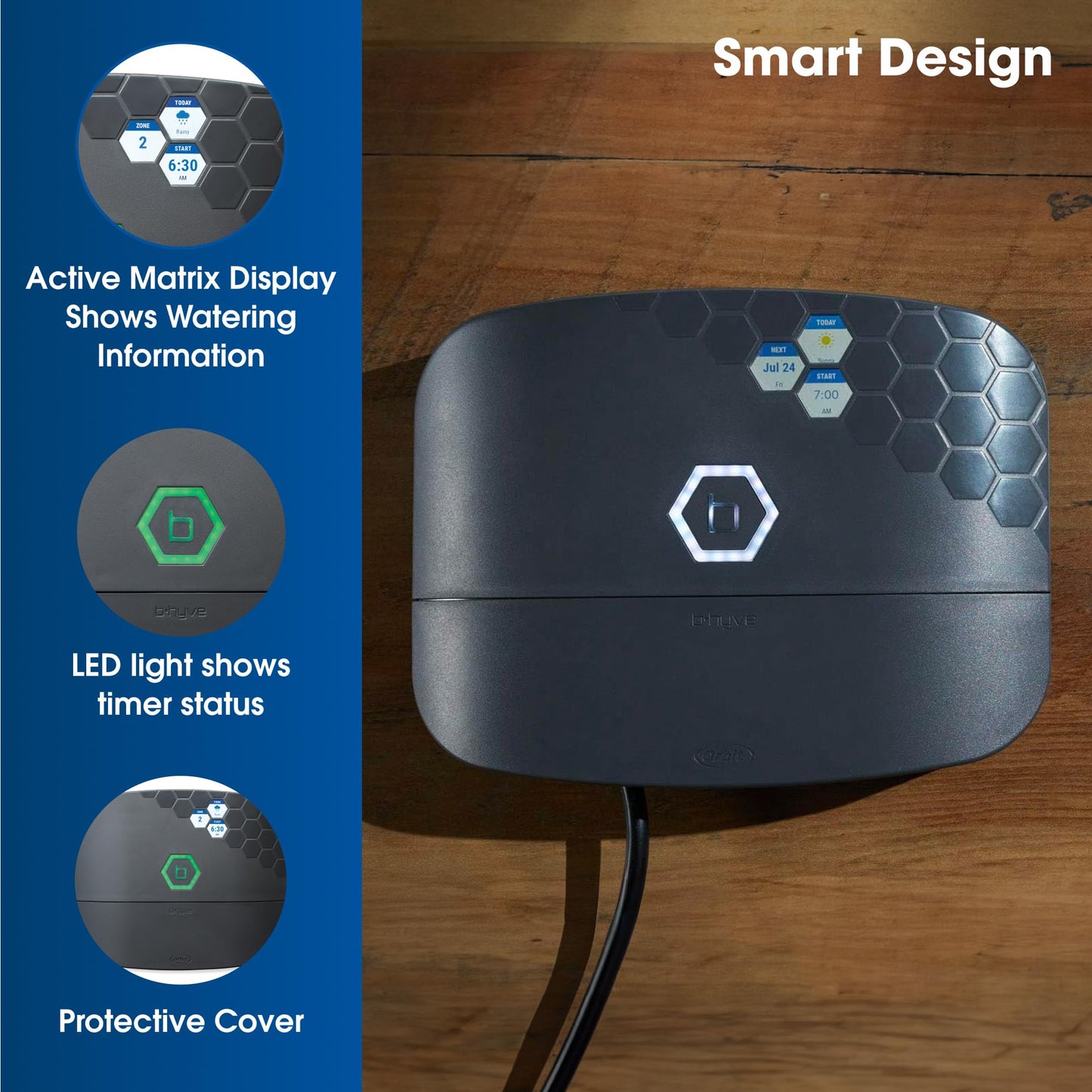 Orbit 57985 B-hyve XR 8-Zone Smart Indoor/Outdoor Sprinkler Controller