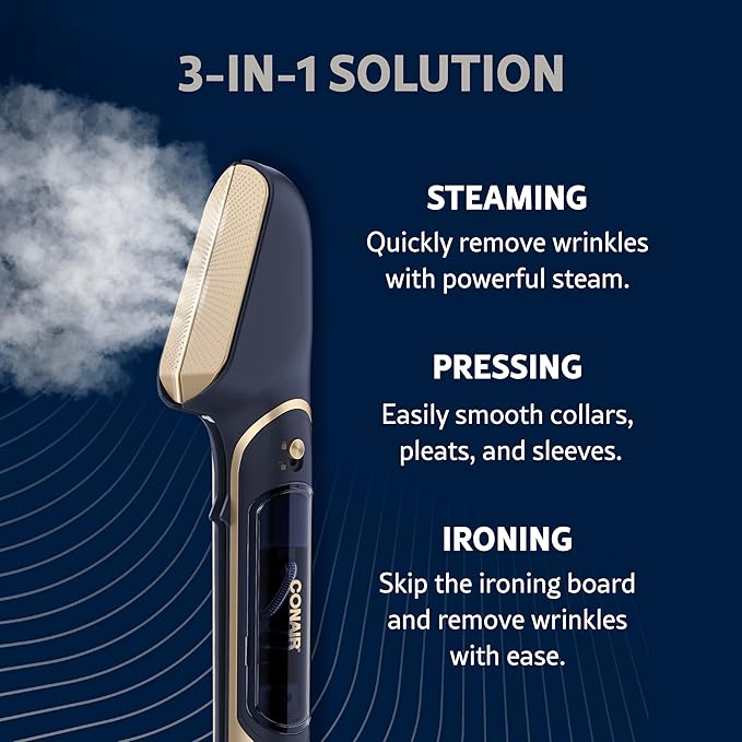 Conair Steam Stylist with Fabric Shaver, Extra Water Tank, and Storage Bag