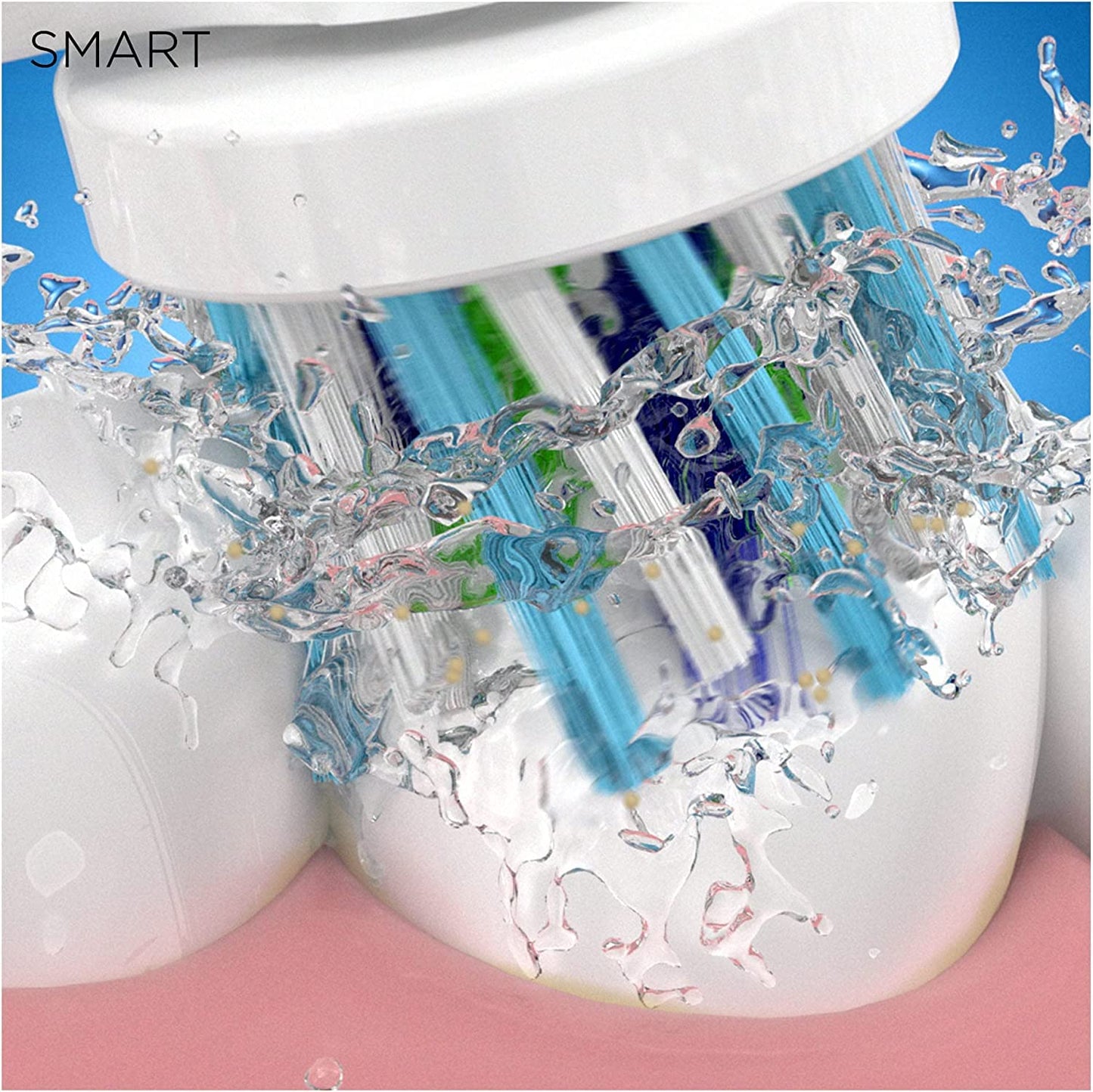 Oral-B Smart 4 2x Electric Toothbrushes For Adults, Mothers Day Gifts For Her / Him, App Connected Handles & 2 Toothbrush Heads, 3 Modes with Teeth Whitening, 2 Pin UK Plug, 4900, Pink/Black