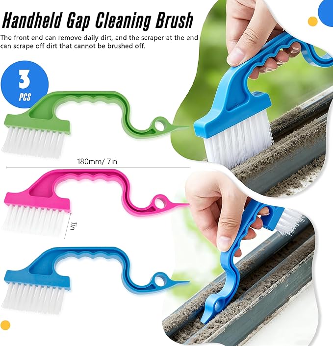15Pcs Crevice Cleaning Brush Groove Gap Hard Bristle Cleaning Tool Small Clean