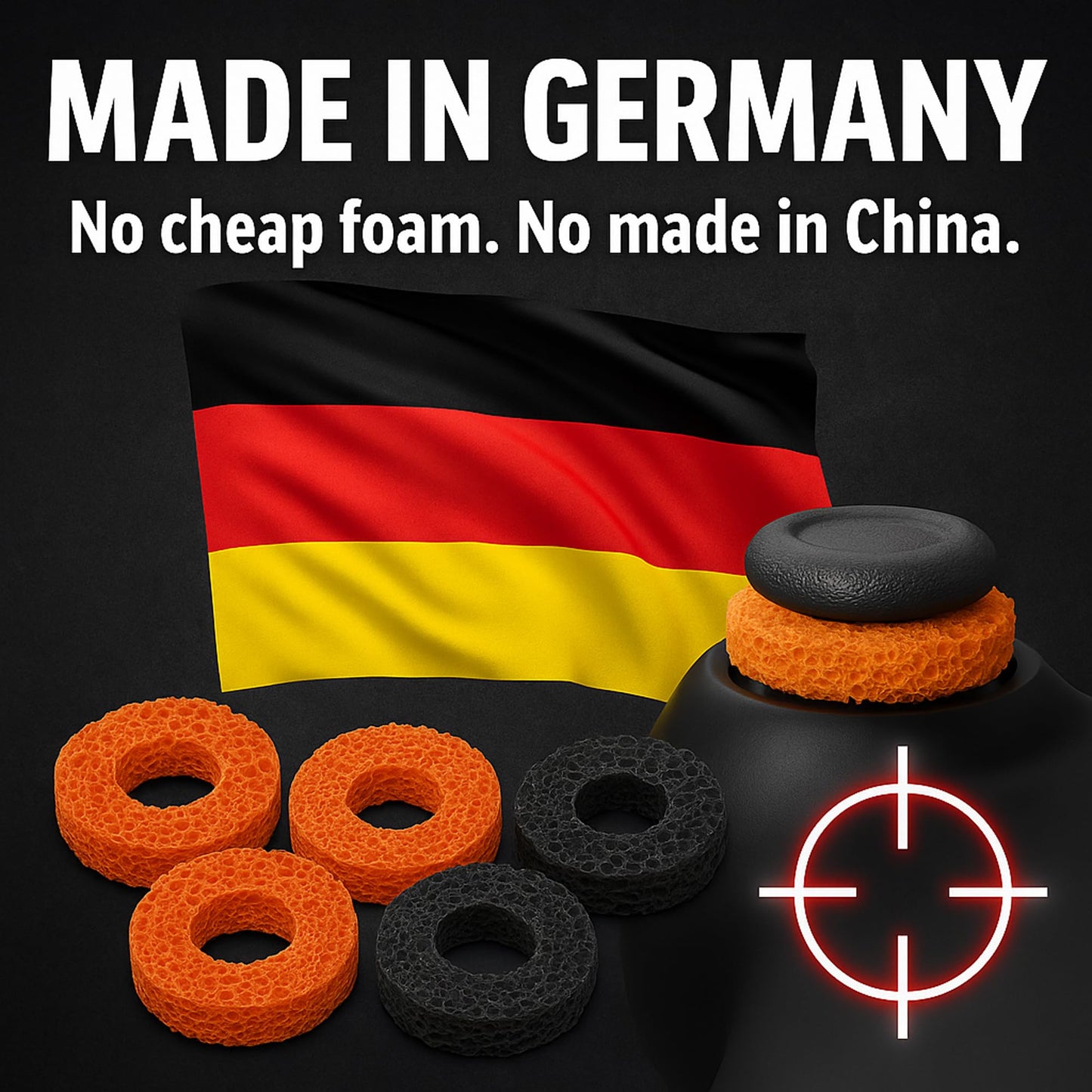 MatoSan® 5X Aim Assist Precision Rings – Compatible with PS4 Controller – Compatible with PS5 Controller – Gaming Accessories for PlayStation – Made in Germany
