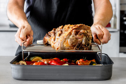 MasterClass Large Roasting Rack, Stainless Steel, 32 x 23.5 x 8cm, Metallic