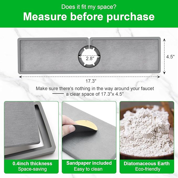 Gosmol Faucet Mat