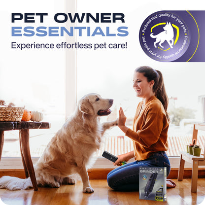 PETPROVED Dog Nail Grinders Silent Dog Claw Grinder Dog Nail Grinder for Dogs Claws Safe Dog Nail Trimmer Electric Pet Nail Grinder for Dogs Nail File