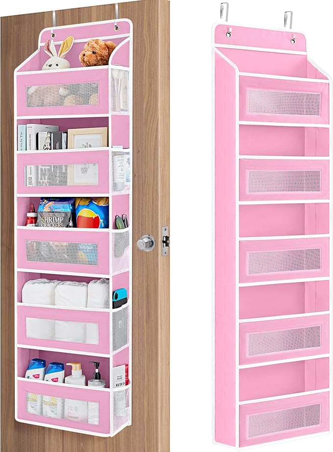 JARLINK Over The Door Organizer Storage, 5 Shelf Hanging Door Organizer