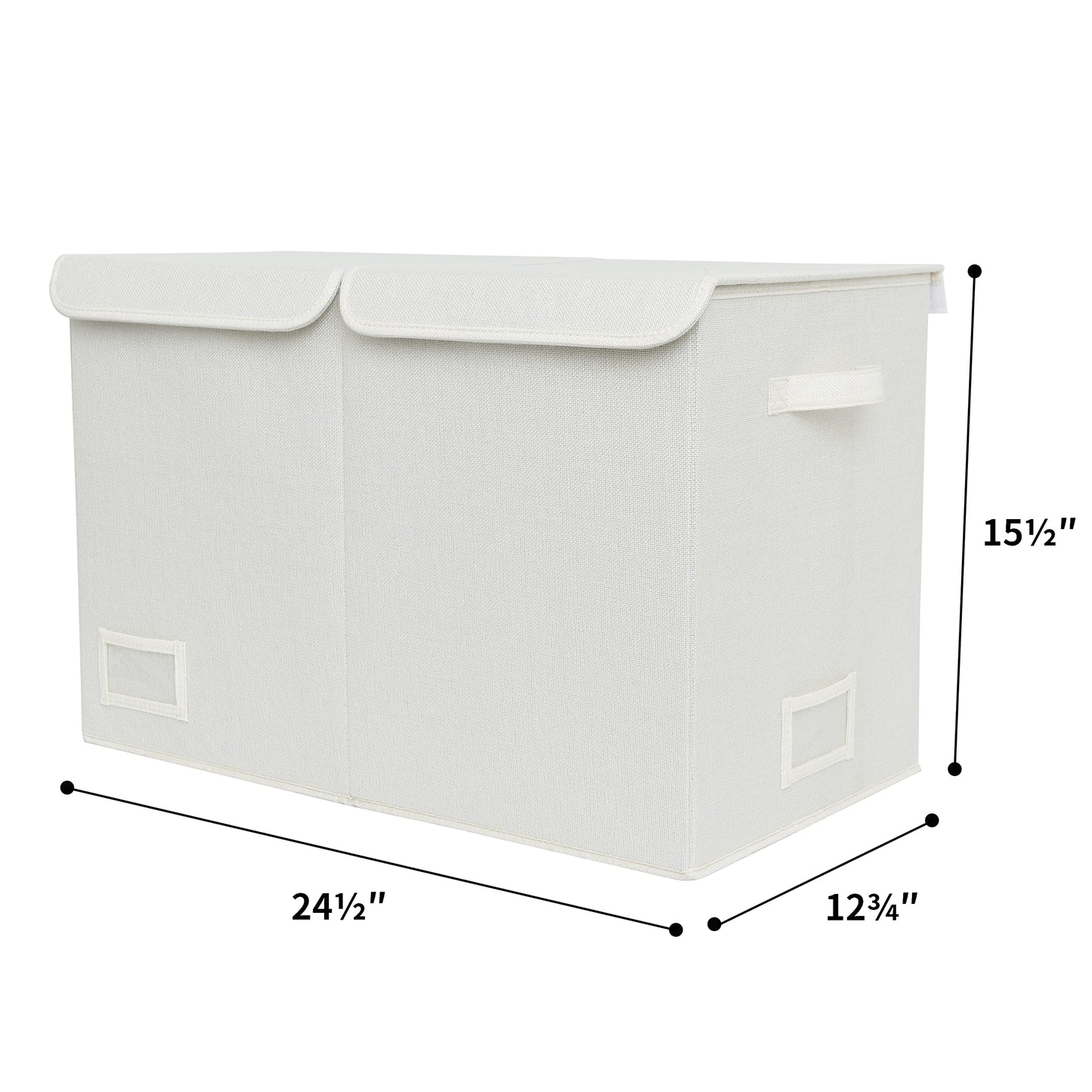 GRANNY SAYS Extra Large Storage Box, Pack of 1 Toy Storage Box, Foldable Storage Box with Lid, Toy Baskets for Kids, Toy Chest White Storage Box for Organising Baby Child's Living Room Toys and Stuff