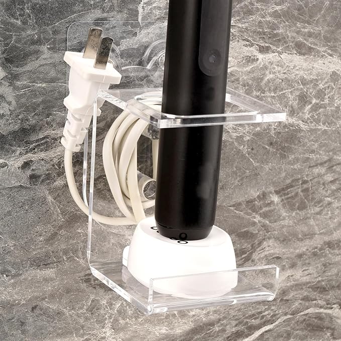 Electric Toothbrush Holder Wall Mounted, Electric Toothbrush Cord Organizer