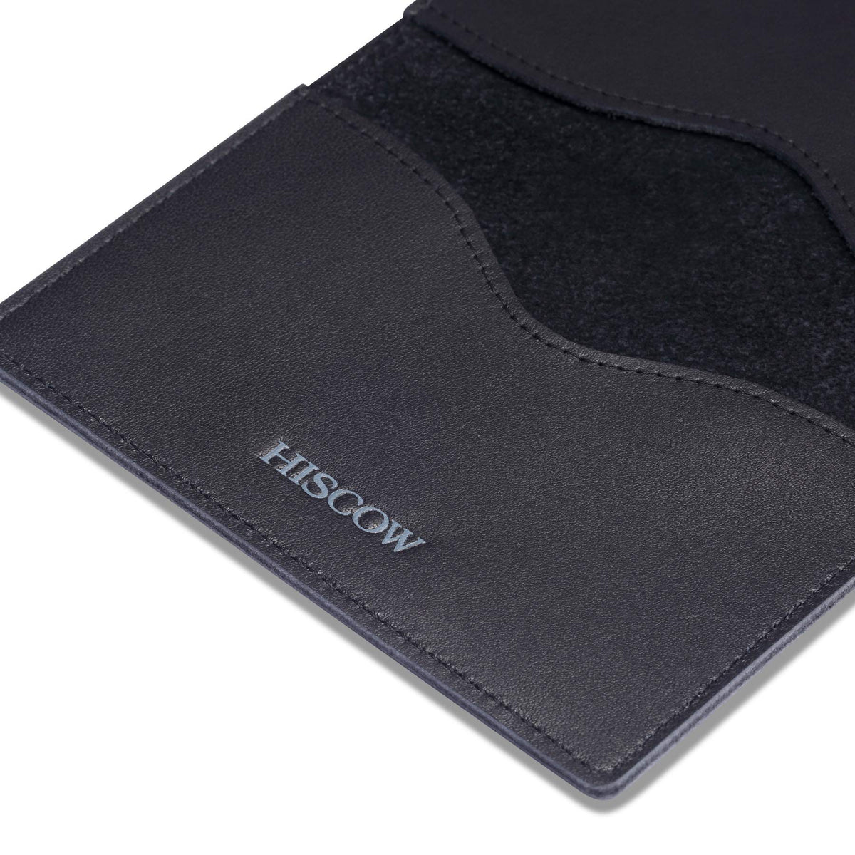 HISCOW Minimalist Thin Bifold Card Holder - Italian Calfskin