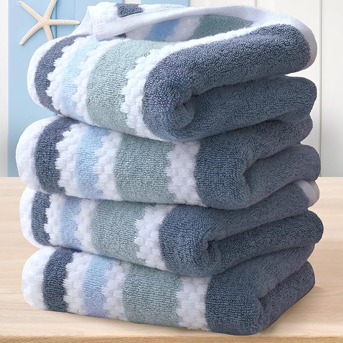 Waffle Hand Towels, Striped Hand Towel, Durable Towel
