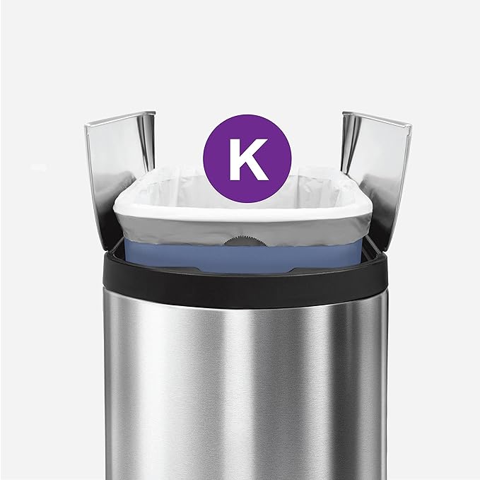 simplehuman Code K 60 Count, Dispenser Pack Custom Fit Liners, Drawstring Trash