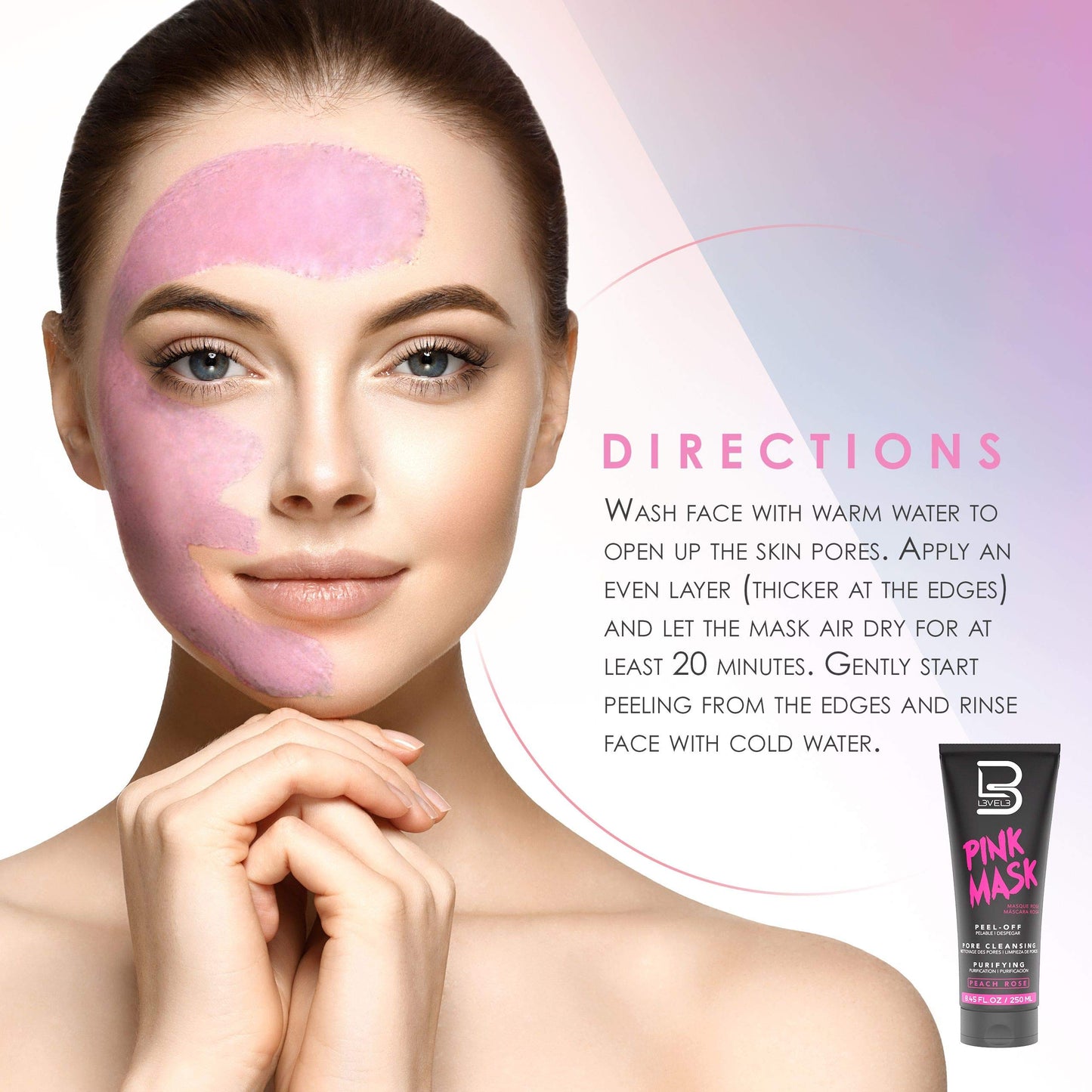 L3 - Peel Off Mask - Deep Cleansing Blackhead Removal - Removes Impurities and Dead Skin Cells - Level 3 Mask Peel Off
