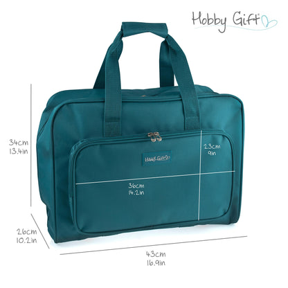 Hobbygift MR4660TEAL Sewing Machine Carry Case, Teal, One Size, 47 x 21 x 33cm