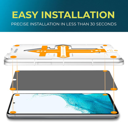 Power Theory Designed for Samsung Galaxy S21 FE 5G Screen Protector Tempered Glass [9H Hardness], Easy Install Kit, 99% HD Bubble Free Clear, Case Friendly, Anti-Scratch, 2 Pack