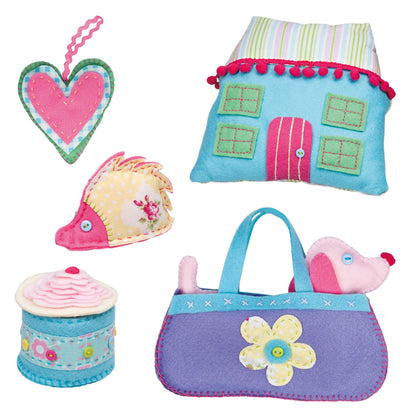 Galt Sewing Case - Creative Cases Childrens Sewing Set - Introduction to Sewing Kit -Learn to Sew Arts and Crafts Kit for Kids - 6 Colourful and Fun Sewing Projects, Carry Case and Guide - Ages 7 Plus