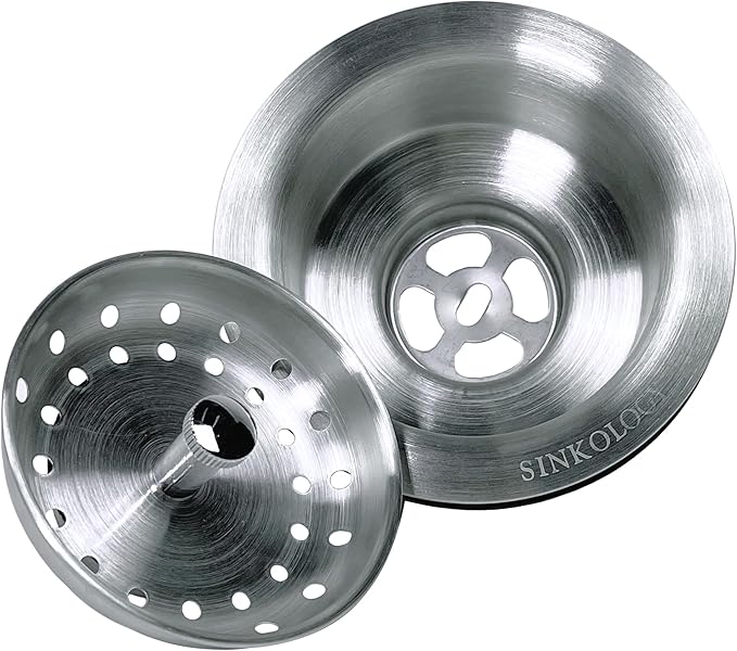 SinkSense Kitchen Sink Heavy Duty Basket Strainer Drain