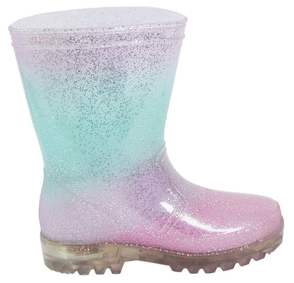 Disney Frozen 2 Girls Light Up Wellington Boots 9 UK Child