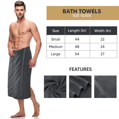 Utopia Towels - 4 Piece Bath Towels Set (69 x 137 CM) - Premium 100% Ring Spun Cotton - Quick Dry, Highly Absorbent, Soft Feel Towels, Perfect for Daily Use (Grey)