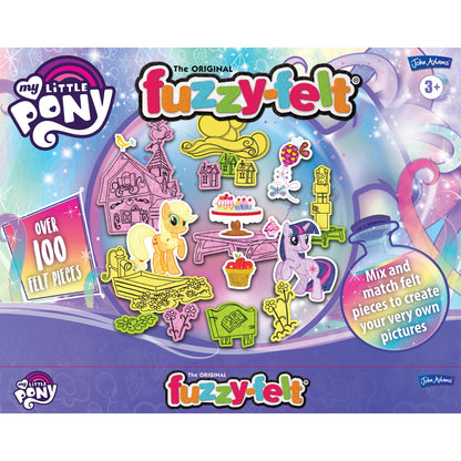 John Adams | Fuzzy-Felt - My Little Pony Activity Set: Mix and match felt pieces to create your very own pictures| Preschool toy| Ages 3+