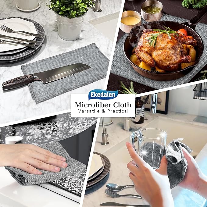 Microfiber Cleaning Cloth Waffle Weave