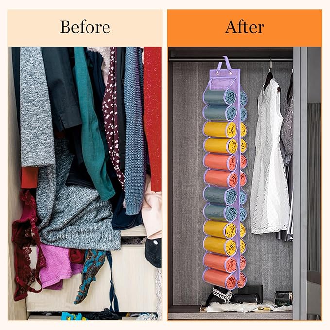 Lirex Hanging Yoga Legging Storage Organizer