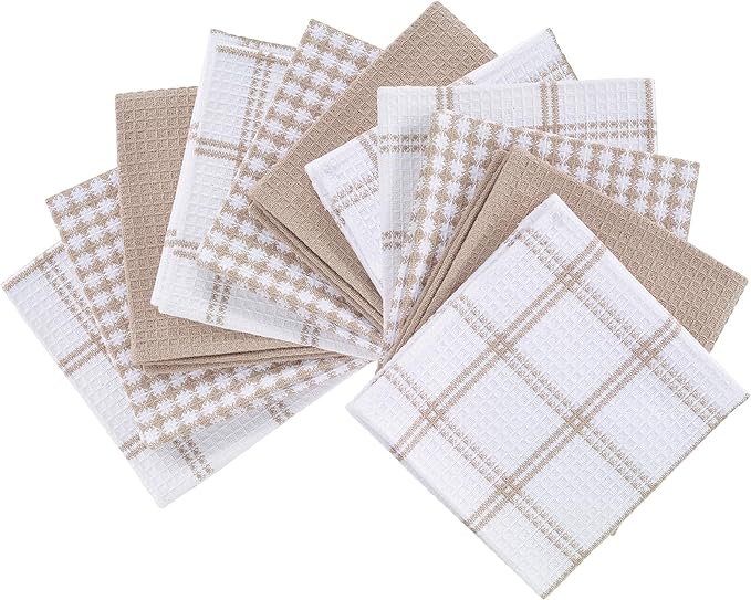 T-Fal Premium Waffle Dish Cloths: Highly Absorbent, Super Soft Long Lasting