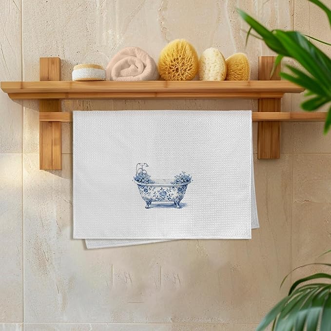 Chinoiserie Wildflower Hand Towels
