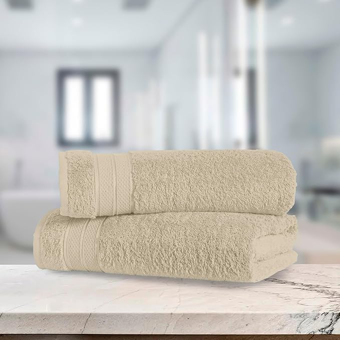 Elegant Comfort Three Line Popcorn Towel Set