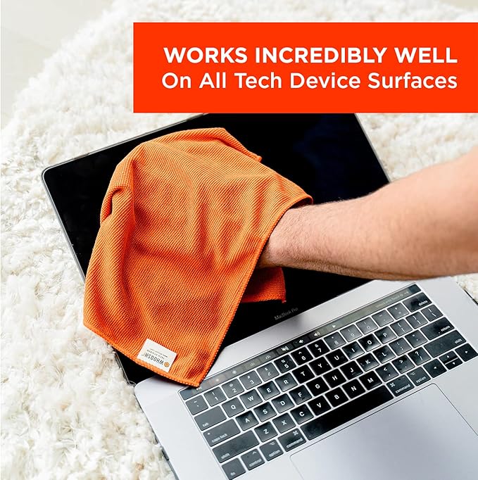 WHOOSH! Microfiber Cleaning Cloth, 3 Pack, Glasses and Screen Cleaning Cloth