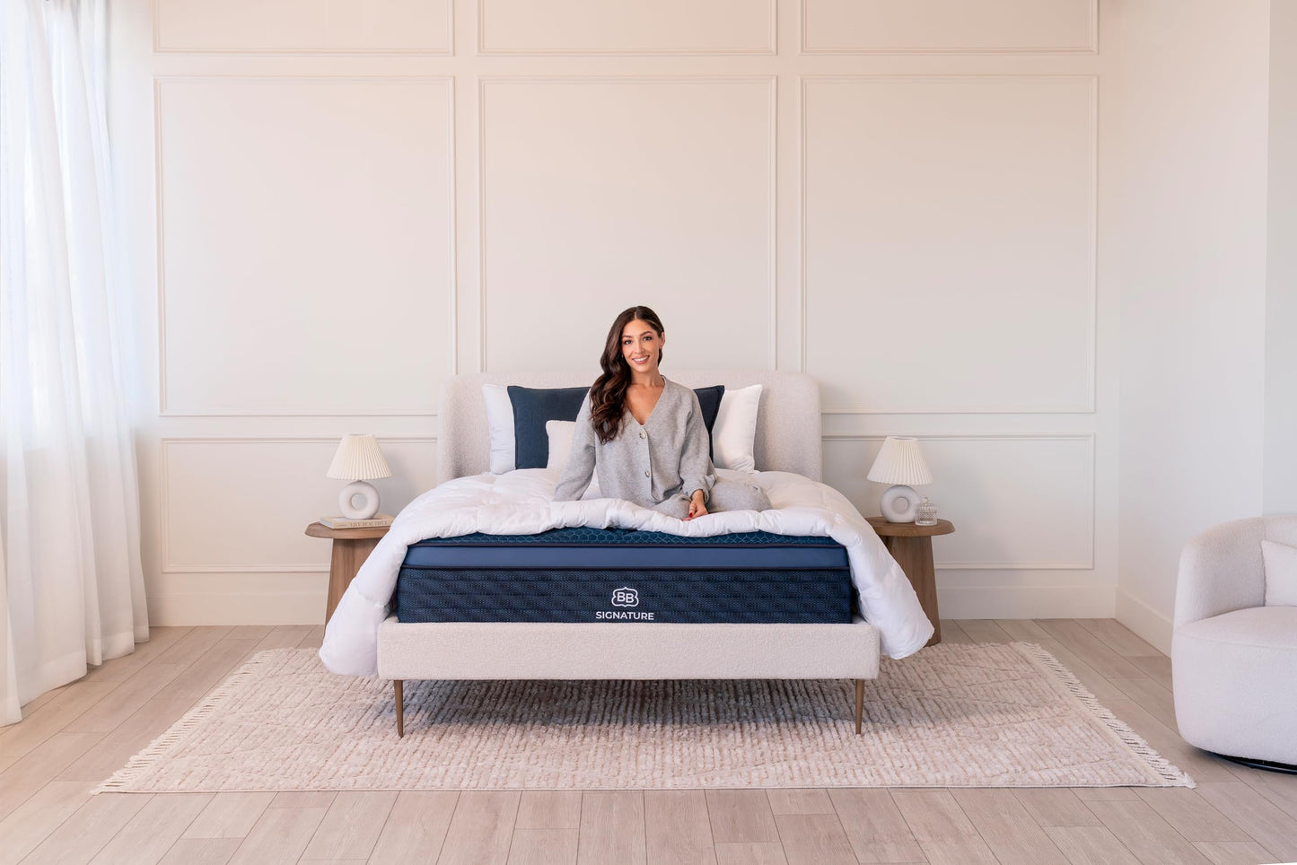 Brooklyn Bedding Signature Hybrid King 13 Inch Mattress, Medium Feel, CERTIPUR-US Certified Foam
