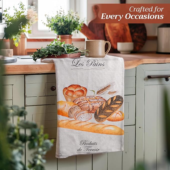 Maison d' Hermine Kitchen Towels Set of 3 100% Cotton 27.50" x 20" Reusable