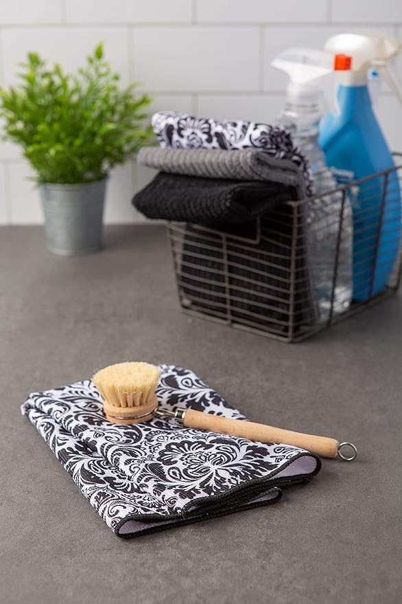 DII Cleaning Collection Multi-Purpose Microfiber, Dishtowel Set