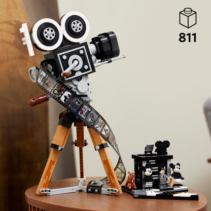 LEGO Disney Walt Disney Tribute Camera, 100th Anniversary Memorabilia Set for Adults with Mickey and Minnie Mouse Minifigures, plus Bambi & Dumbo Figures, Collectible Gifts for Women and Men 43230