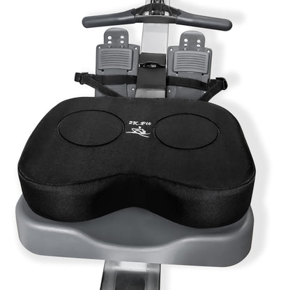 2K Fit Rowing Machine Seat Cushion (Model 1) for The Concept 2 Rowing Machine with Medium Thickness Dual Density Memory Foam, Washable Cover for Indoor Erg, Concept 2 Rower, Water Rower Seat Pad