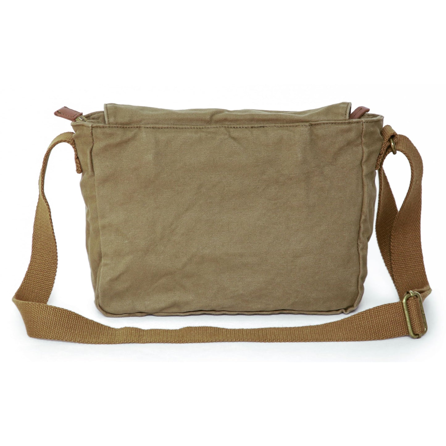 GOOTIUM Vintage Canvas Messenger Bag Men’s Crossbody Bag, Army Green