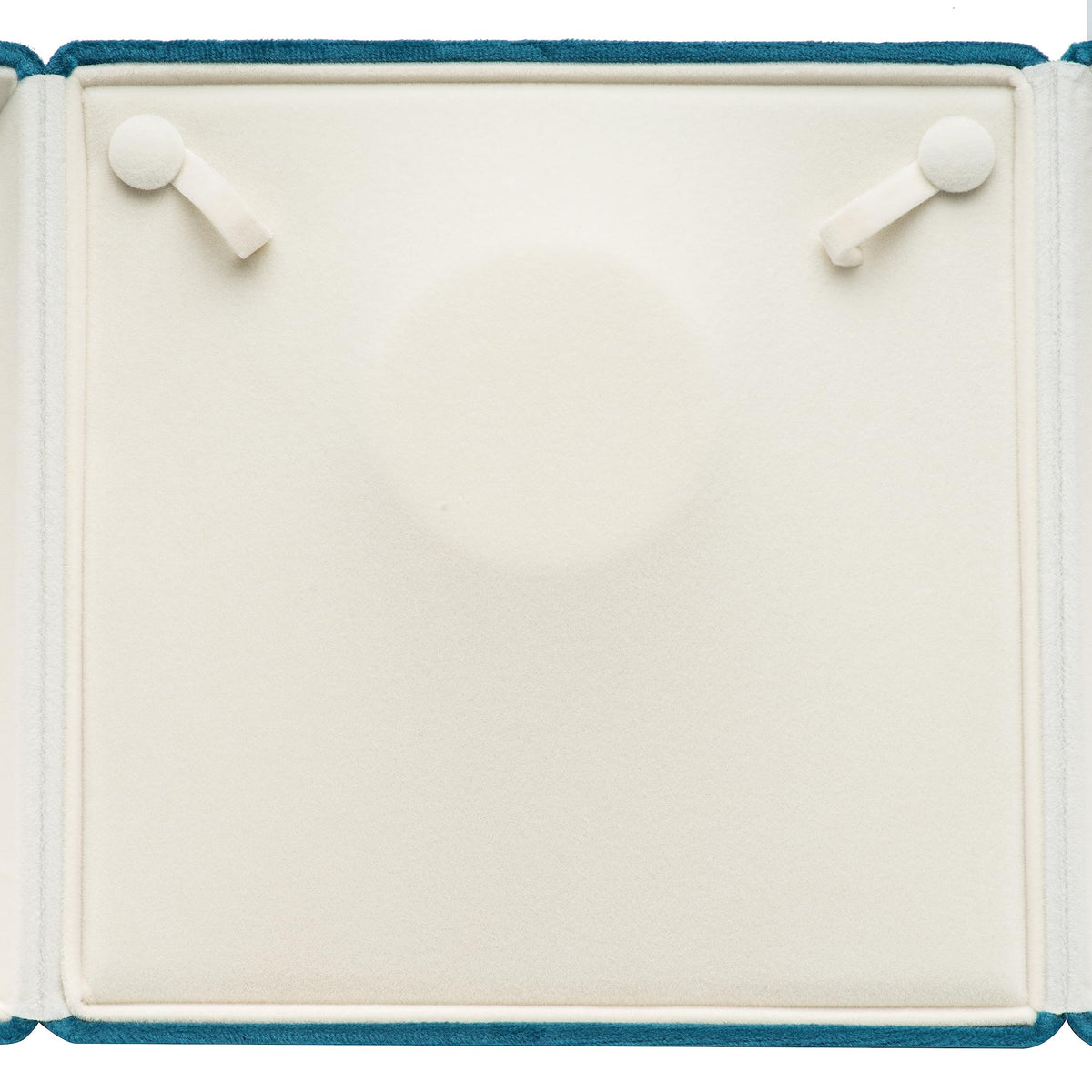 COWFEX Velvet Big Chunky Pearl Necklace Gift Box Showcase Jewelry Storage Case (Blue)