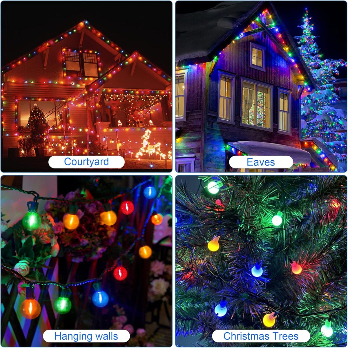 Sxminer 15 Pack G40 Light Bulbs LED Replacement Bulb 1W LED Filament Bulb Shatterproof Plastic LED Outdoor String Lights E12/C7 Globe Edison Bulb Decorative Bulb for Patio Christmas Home Decor(Purple)