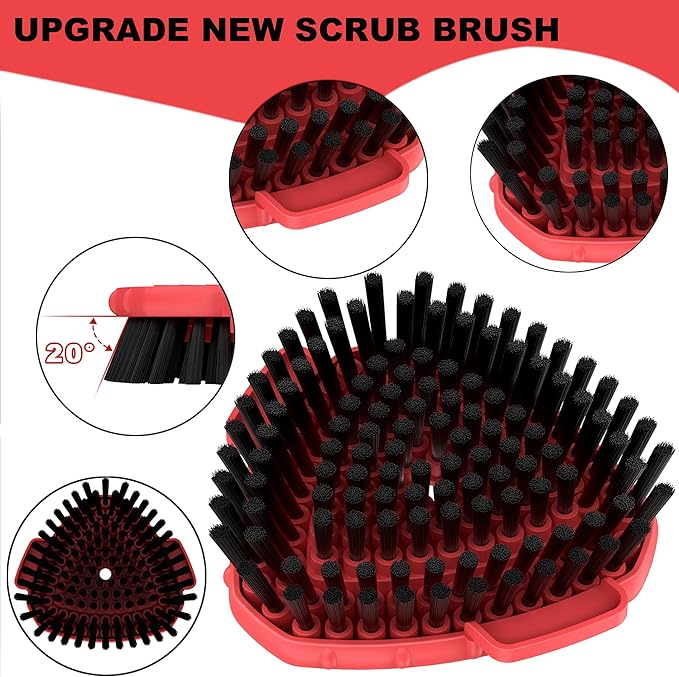 Aifacay Upgrade 2 Pcs Scrubber Mop Heads Replacements