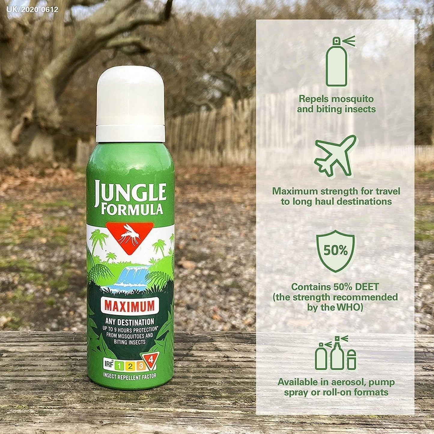 Jungle Formula Maximum Any Destination 125Ml Aerosol, (Pack of 3)