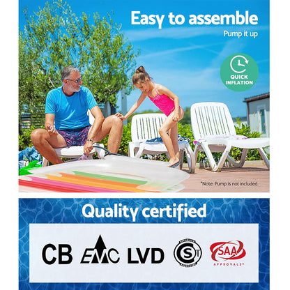 Bestway Folding Lounge Chair, Swimming Pool Float, Inflatable Pool Lounger