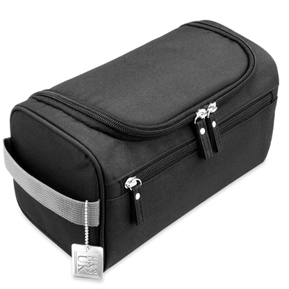 H&S Hanging Travel Toiletry Bag for Men & Women, Overnight Wash & Shaving Organiser, Gym Accessory, Men's Wash Bag
