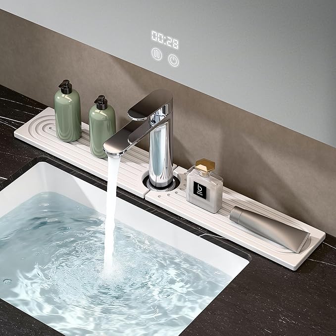Faucet Mat for Kitchen Sink, Stone Drying Mat for Kitchen Counter, Stone Mat
