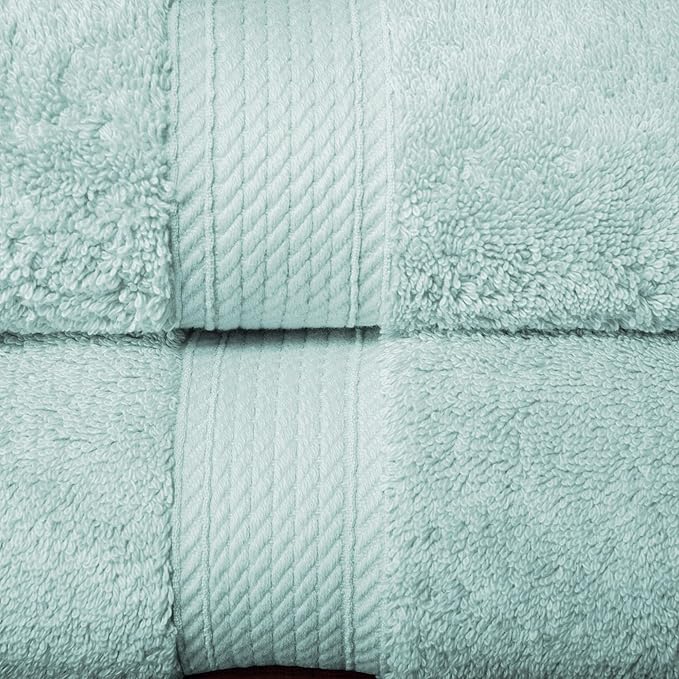 SUPERIOR Egyptian Cotton Pile 10 Piece Towel Set, Includes 2 Bath, 4 Hand
