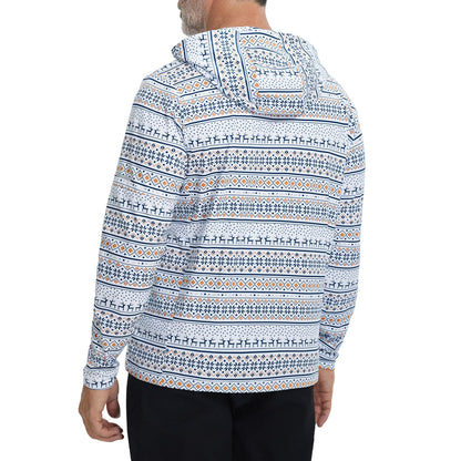 M MAELREG Men's Hoodies Printing Mid-Weight Performance Brushed Hooded Sweatshirt for Mens Pullover with Pockets