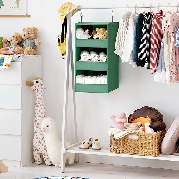 GRANNY SAYS 3-Shelf Closet Organizers and Storage, Foldable Hanging Closet